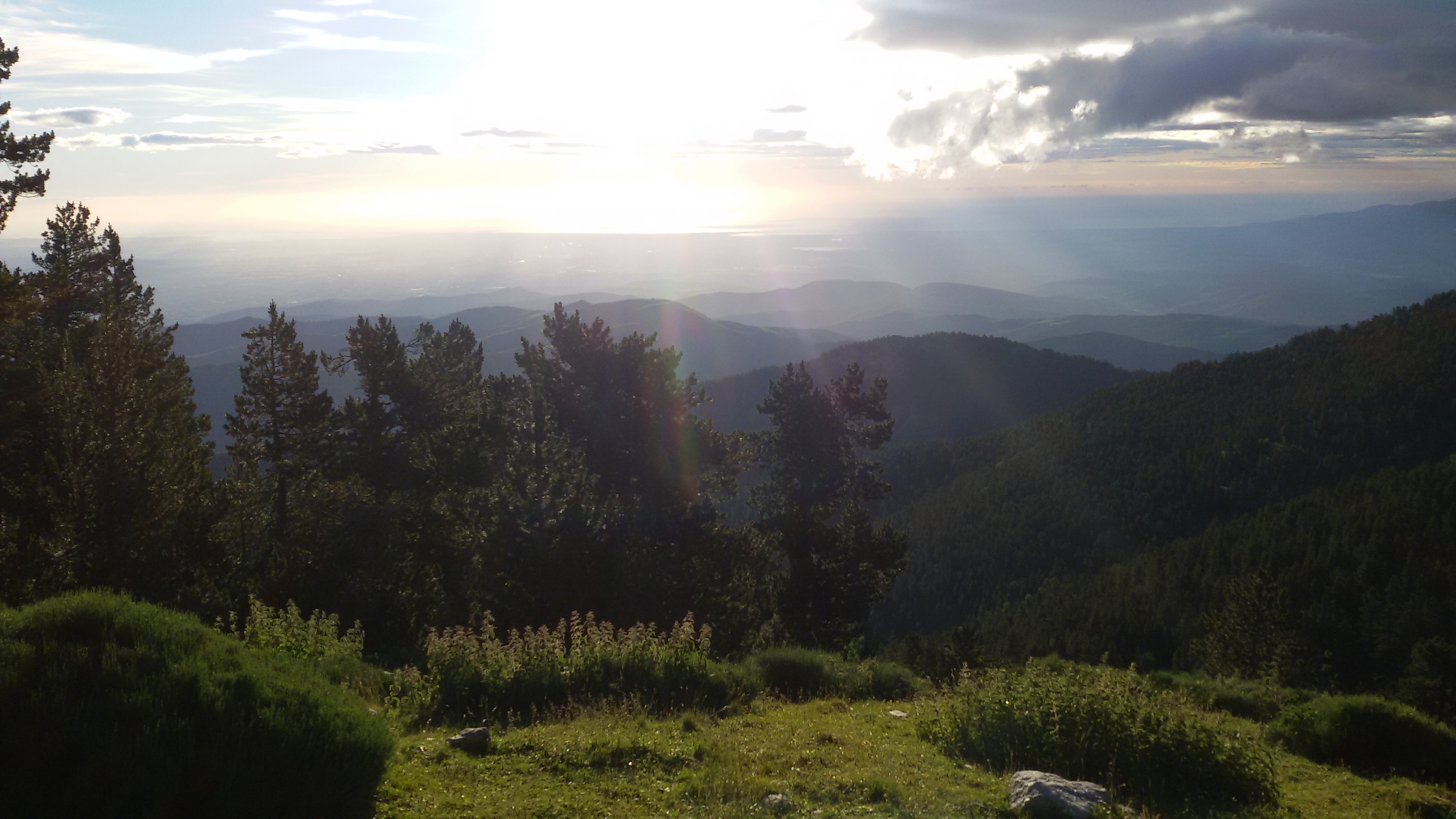 panorama sur le massif du Canigou